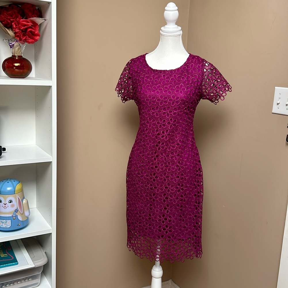 NWOT Mango Lace Midi dress